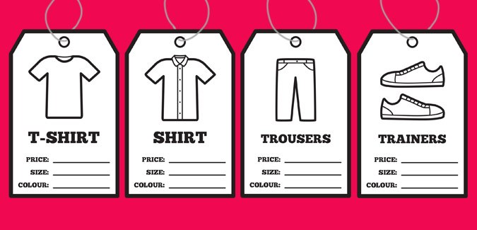 clothes tags free learn shopping