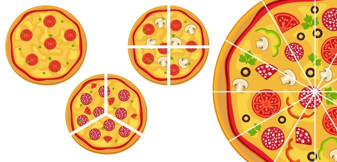 learn fractions pizza slices free download