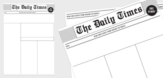 Old Newspaper Template Paperzip