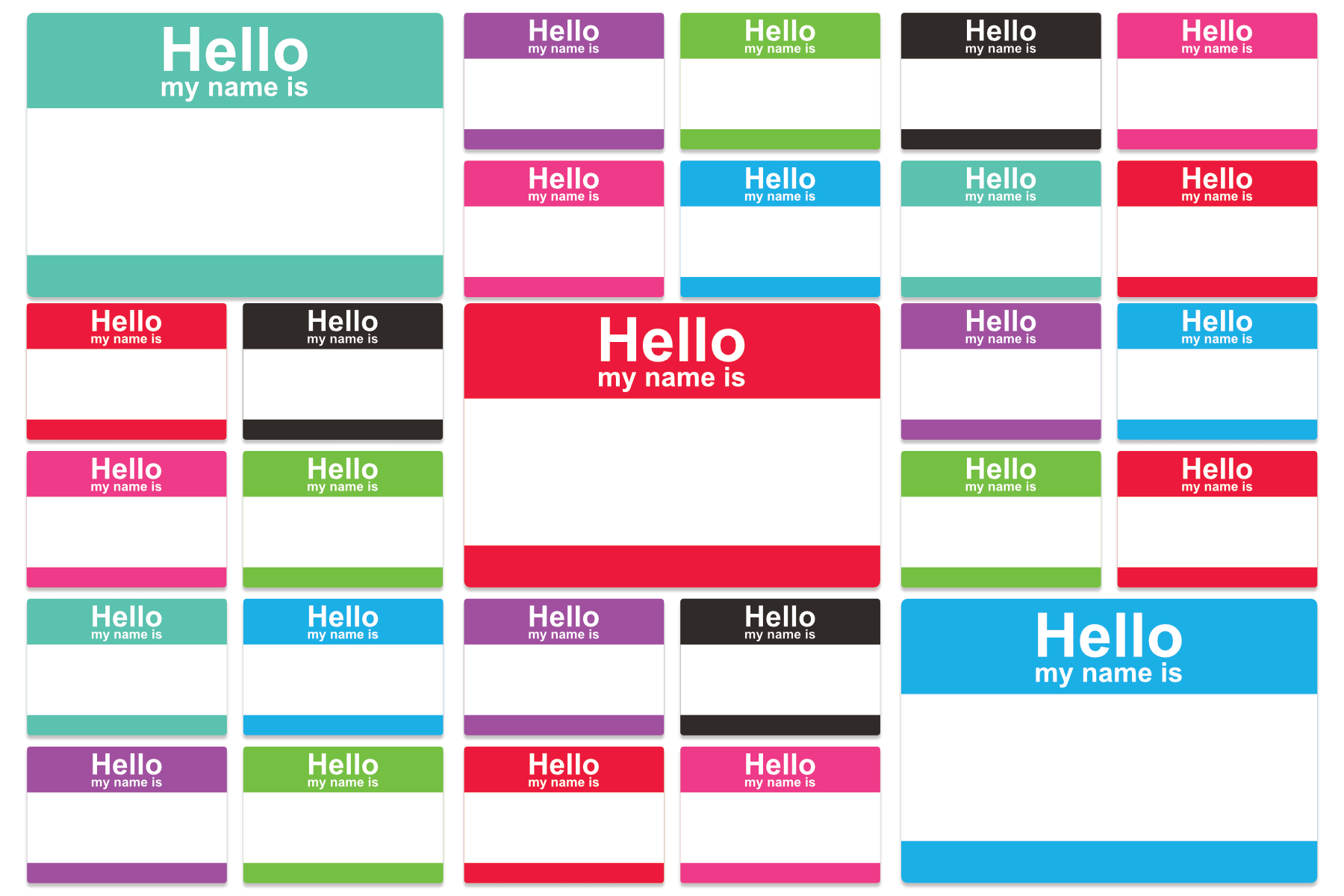 avery compatible labels hello my name is