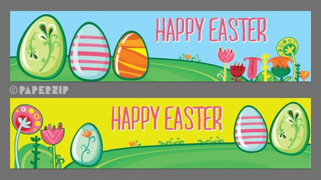 happy easter banners classroom display