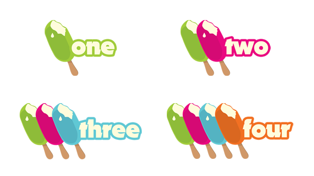 ice cream numbers free printable