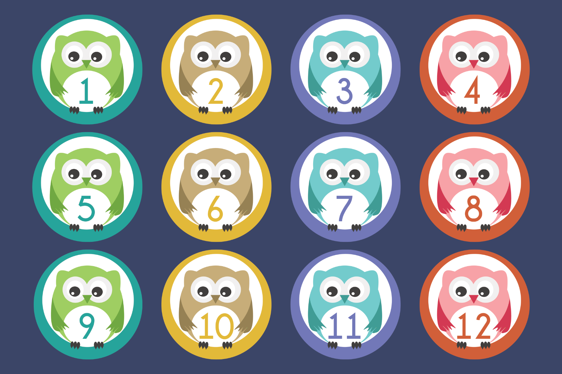 owl numbers 1-20