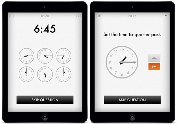 quick clocks learn time app for ipad