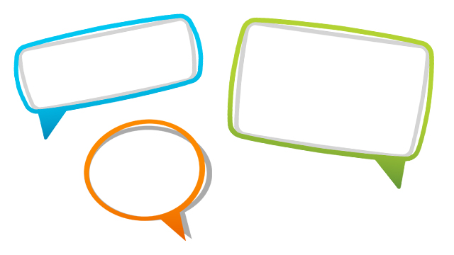 colourful speech bubbles for classroom displays