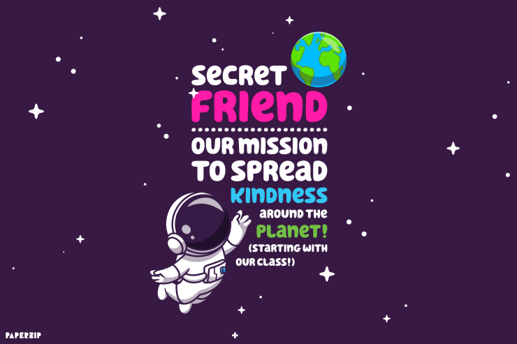 secret friend classroom kindness game for children